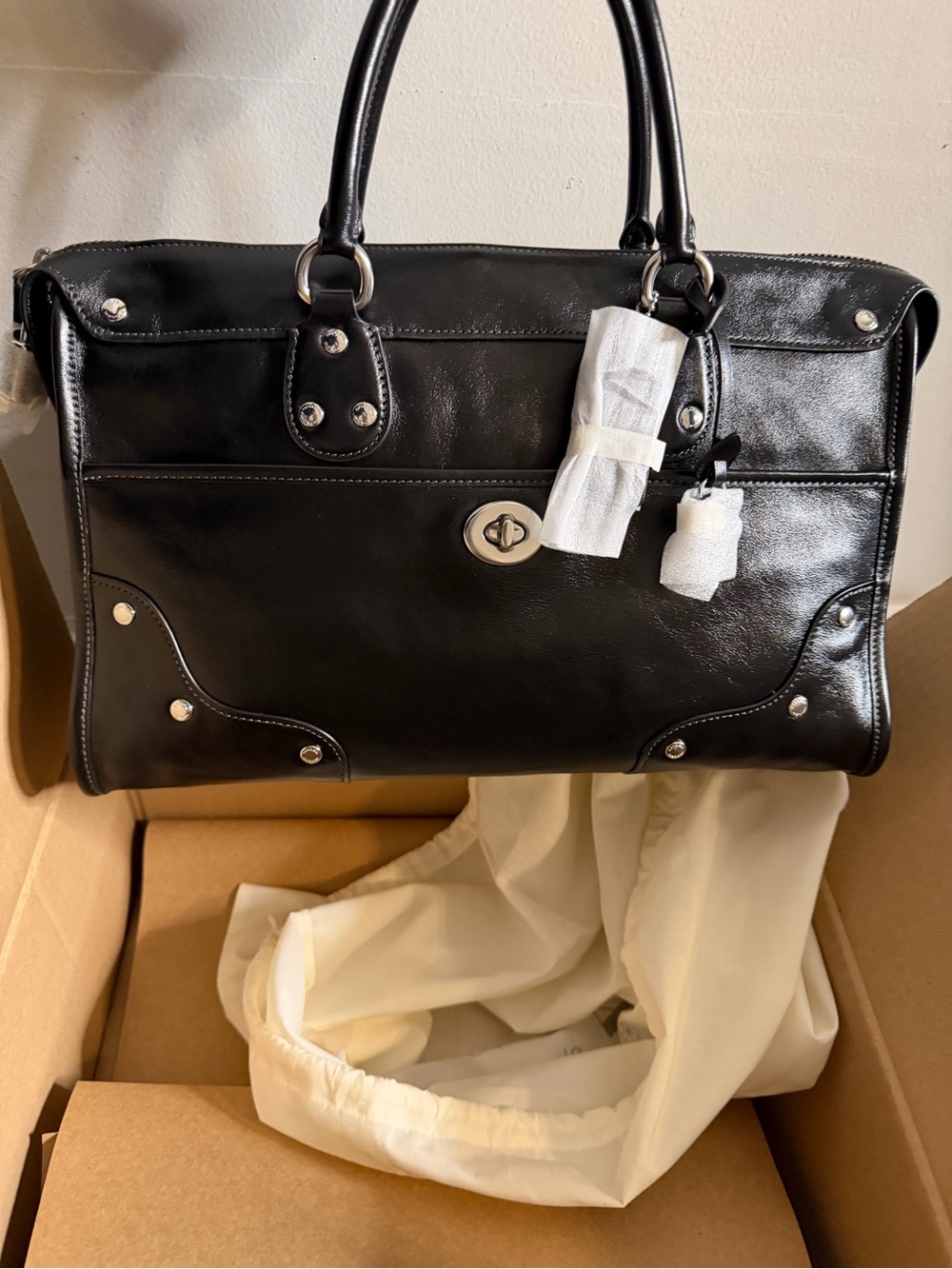 NWT Coach Rhyder 38 Bag In Black 🖤